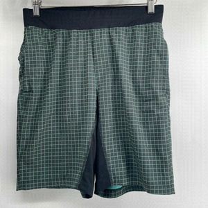 𝅺LULULEMON surge lined shorts black turquoise sz sm